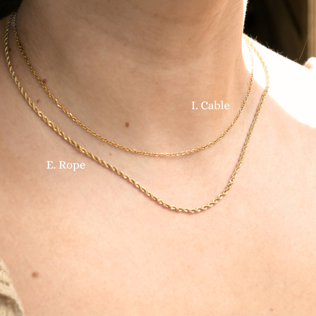 Dainty Gold Necklaces - 18k Gold PVD Plated Chains