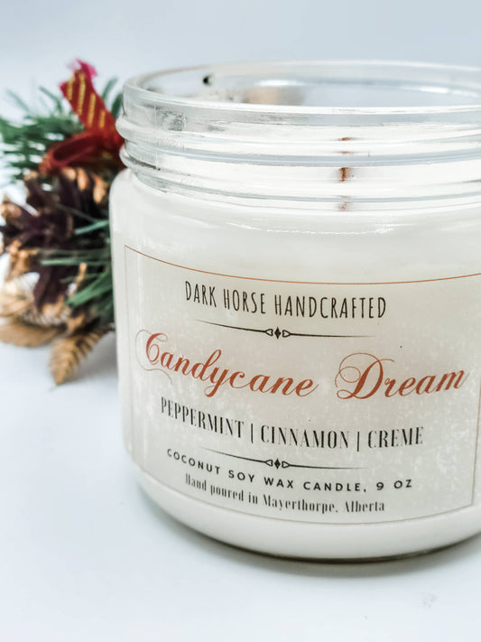 Candy Cane Dream - Holiday/Christmas, Coconut Soy Candle